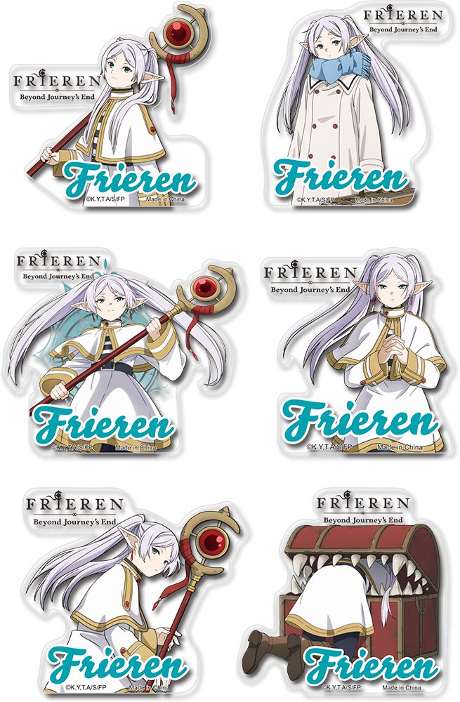 Frieren | Frieren's Different Poses | Transparent Die-Cut Sticker