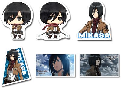 Attack On Titan | Mikasa Ackerman | Die-Cut Sticker Set