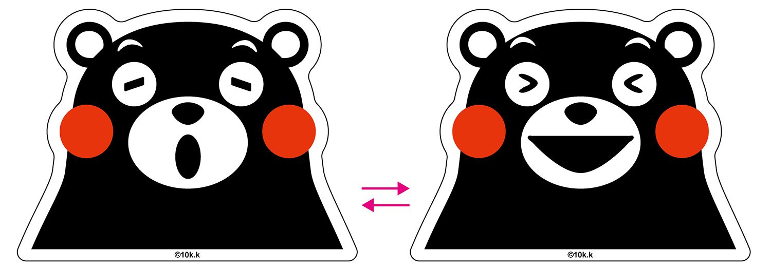 Kumamon | Kumamon | Lenticular Car Decal