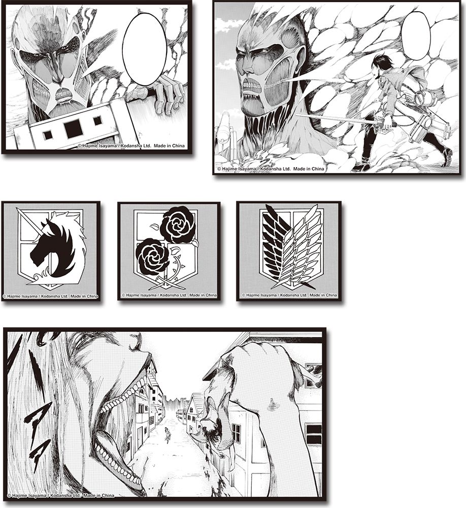 Attack On Titan - Manga | Vol. 1 | Die-Cut Sticker Set