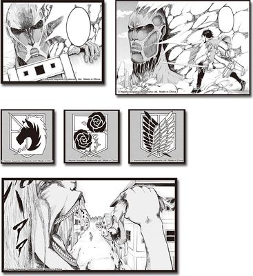 Attack On Titan - Manga | Vol. 1 | Die-Cut Sticker Set