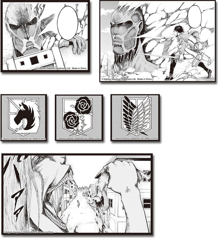 Attack On Titan - Manga | Vol. 1 | Die-Cut Sticker Set