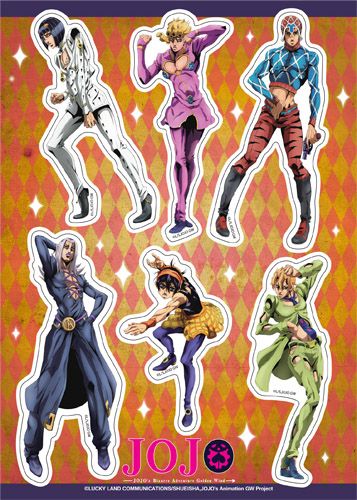JoJo's Bizarre Adventure: Golden Wind | Group | Sticker Set JoJo's Bizarre Adventure: Golden Wind | Group | Sticker Set