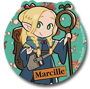 Delicious In Dungeon | Main Characters (Chibi) - Food Background | Die-Cut Sticker Set