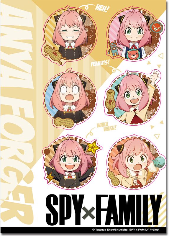 Spy X Family | Anya Forger With Icon | Sticker Set