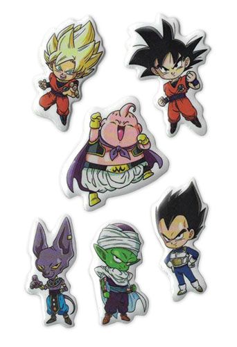 Dragon Ball Super | Main Characters (Chibi) | Puffy Sticker Set