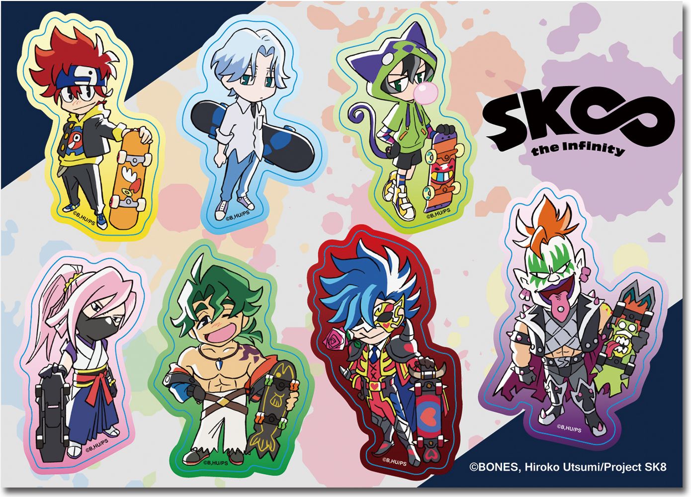 Sk8 The Infinity | Group (Chibi) | Sticker Set
