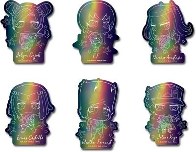 JoJo's Bizarre Adventure: Stone Ocean | Line Group (Chibi) | Holographic Sticker Set`