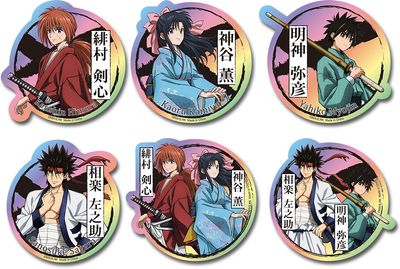 Rurouni Kenshin | Character Group | Holographic Sticker Set
