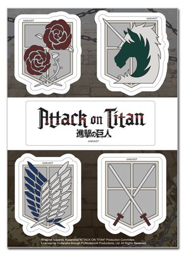Attack On Titan | Corp Emblems | Sticker Set