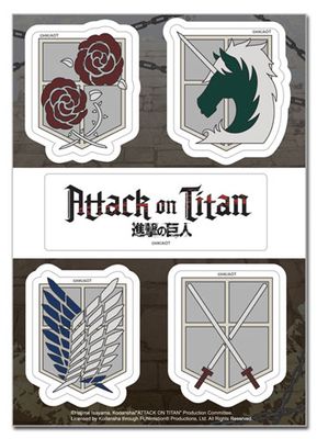 Attack On Titan | Corp Emblems | Sticker Set