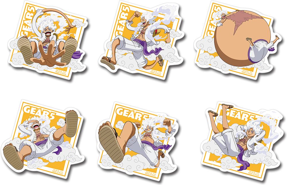 One Piece | Luffy (Gear 5 Form) | Die-Cut Sticker Set