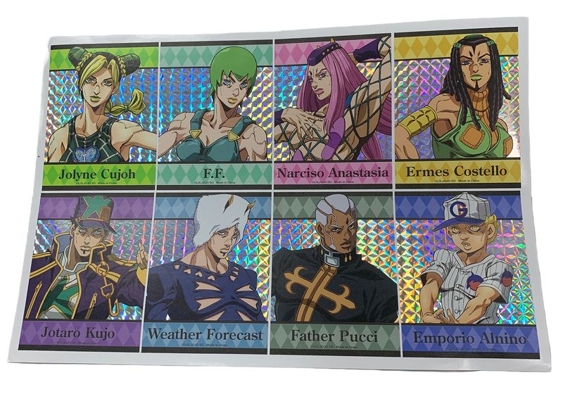 JoJo's Bizarre Adventure: Stone Ocean | Character Group | Holographic Sticker Set