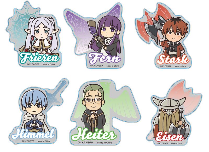 Frieren | Group (Chibi) | Die-Cut Transparent Sticker