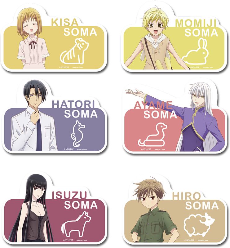 Fruits Basket (2019) | Group 2 | Die-Cut Sticker Set