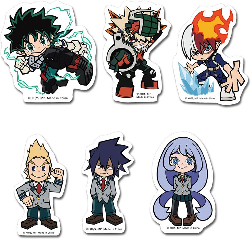 My Hero Academia - S3 | Group 1 (Chibi) | Die-Cut Sticker Set