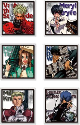 Trigun | Main Characters | Transparent Die-Cut Sticker Set