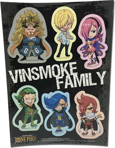 One Piece | Vinsmoke Family (Chibi) | Group Sticker