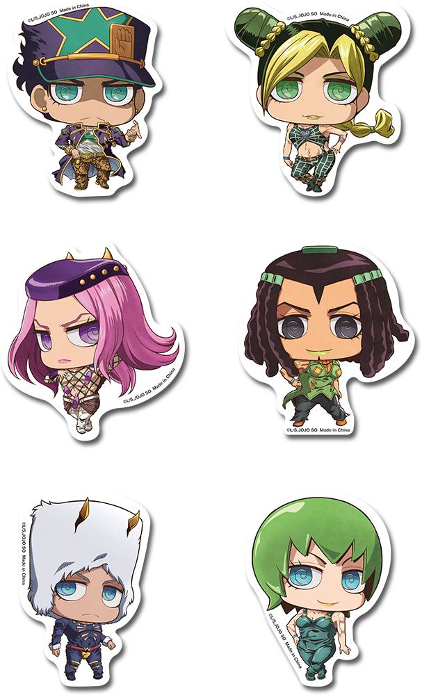 JoJo's Bizarre Adventure: Stone Ocean | Character Group (Chibi) | Die-Cut Sticker