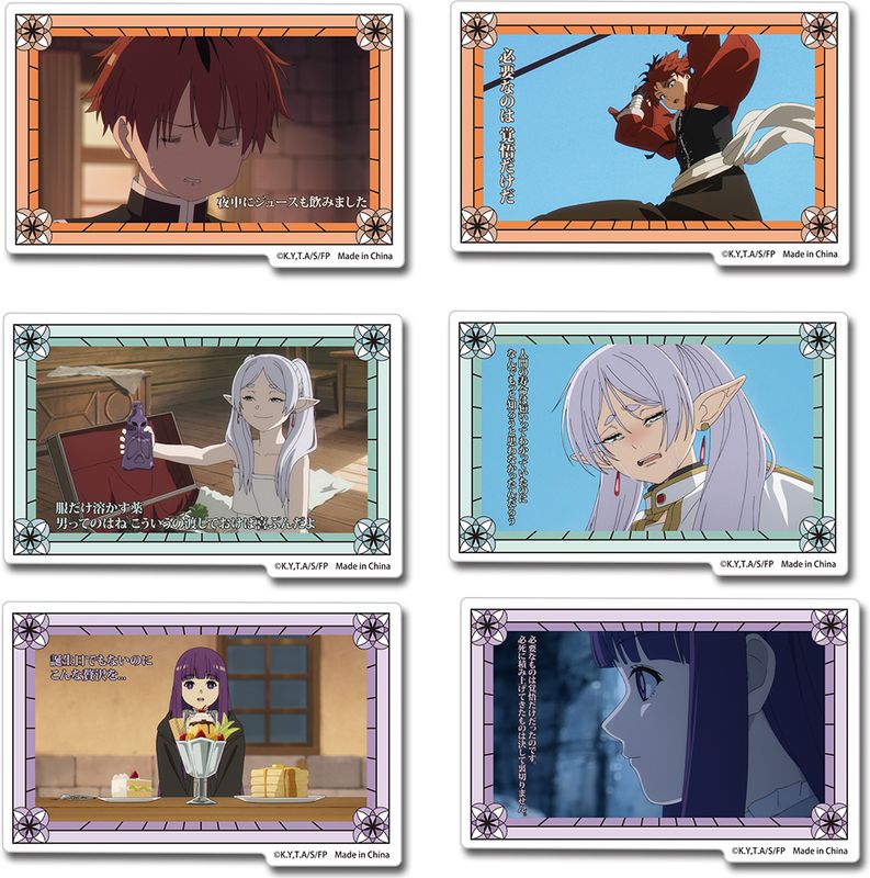 Frieren | New Party - Screenshots With Quotes | Die-Cut Sticker Set