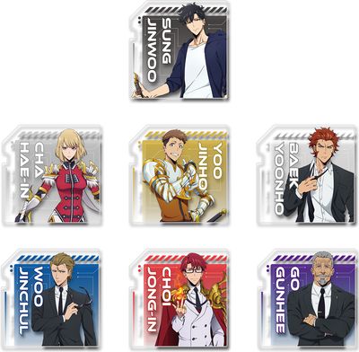 Solo Leveling | Character Art | Transparent Square Die-Cut Sticker Set