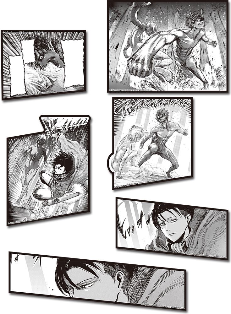 Attack On Titan - Manga | Vol. 7 - Style 2 | Die-Cut Sticket Set
