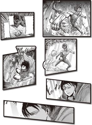 Attack On Titan - Manga | Vol. 7 - Style 2 | Die-Cut Sticket Set