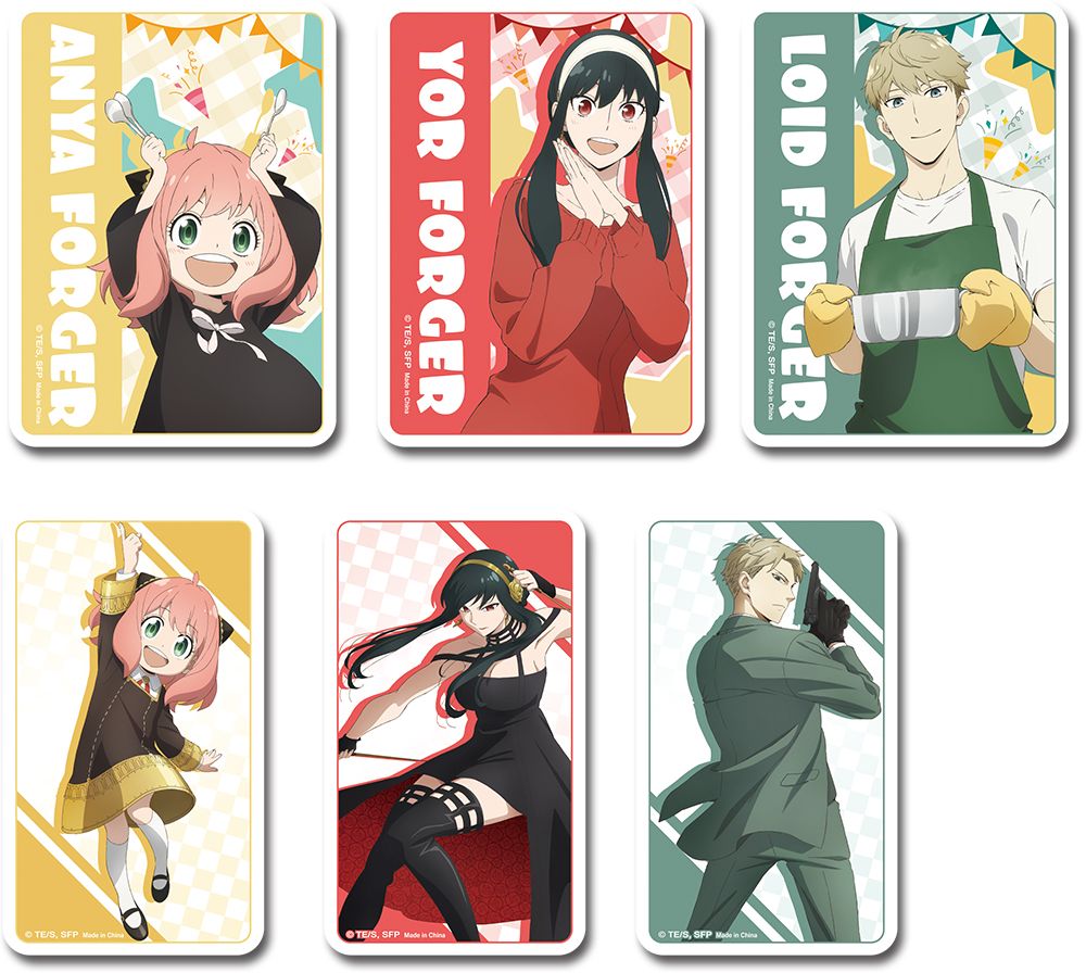Spy X Family | The Forger With Square Background | Die-Cut Sticker Set