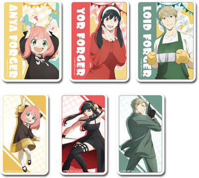 Spy X Family | The Forger With Square Background | Die-Cut Sticker Set