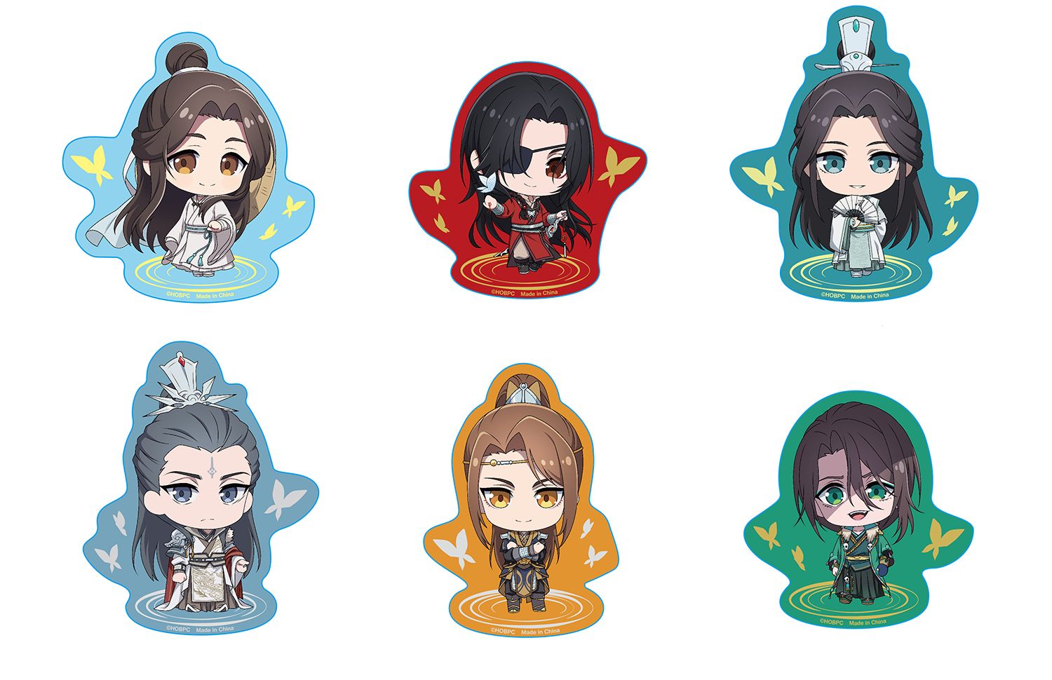 Heaven Official's Blessing - S2 | Character (Chibi) | 3'' Die-Cut Sticker Set