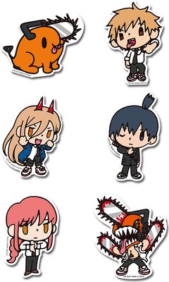 Chainsaw Man | Main Characters (Chibi) | Die-Cut Sticker