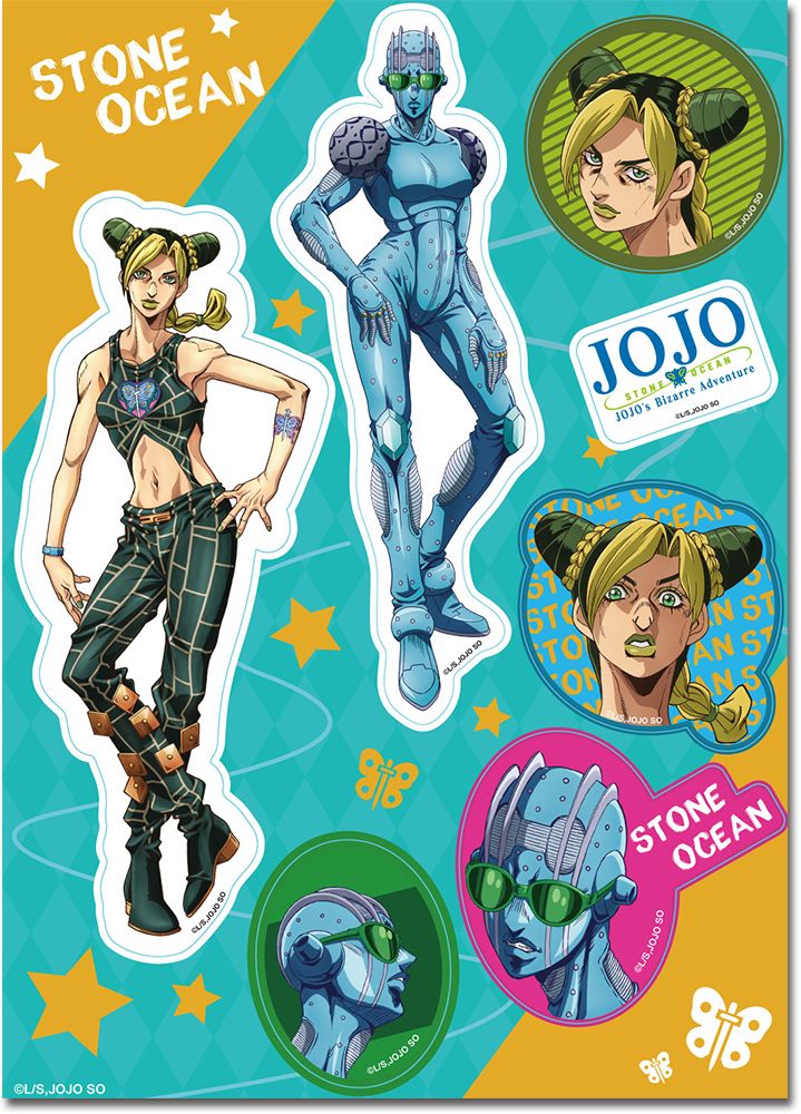 JoJo's Bizarre Adventure: Stone Ocean | Cujoh & Stand | Sticker Set JoJo's Bizarre Adventure: Stone Ocean | Cujoh & Stand | Sticker Set