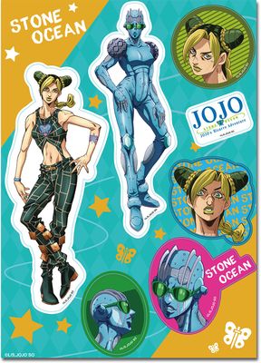 JoJo's Bizarre Adventure: Stone Ocean | Cujoh & Stand | Sticker Set