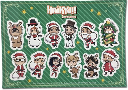 Haikyu - S3 | Group (Chibi) - Christmas | Sticker Set
