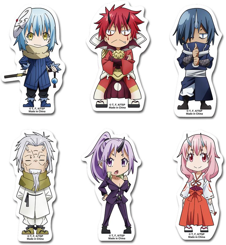 That Time I Got Reincarnated As A Slime | Group (Chibi) #3 | Sticker Set