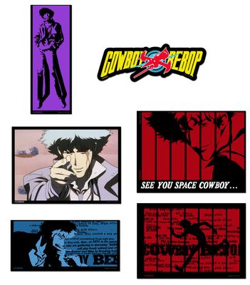 Cowboy Bebop | Spike Spiegel - Screenshots | Die-Cut Sticker Set