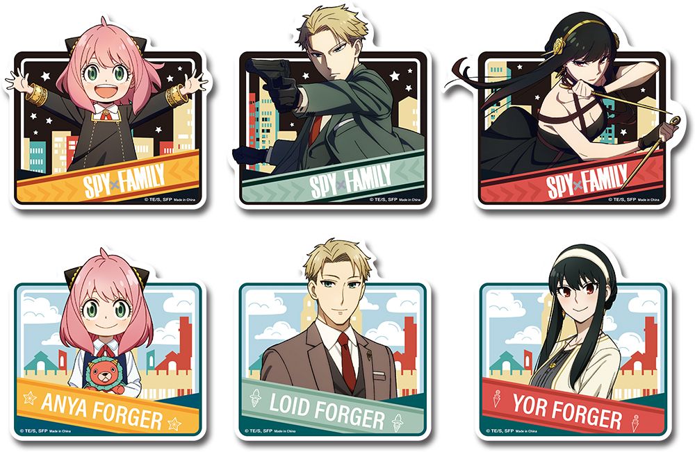 Spy X Family | Forger Family - In The City | Die-Cut Sticker Set