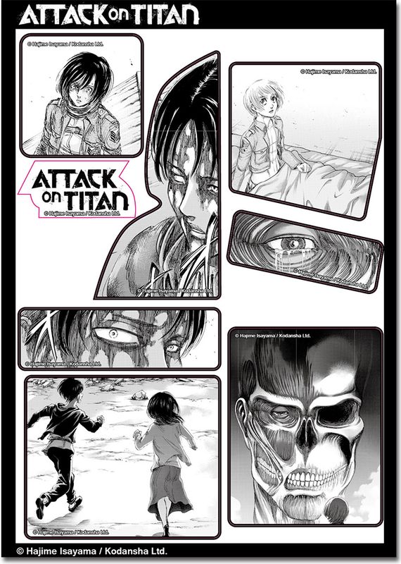 Attack On Titan - Manga | Vol.21 - Manga Panels | 7-Pc Sticker Sheet