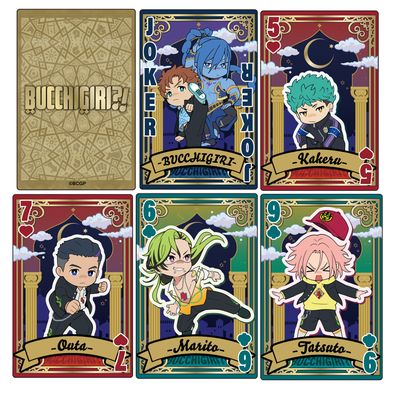 Bucchigiri - S1 | Main Characters (Chibi) | Playing Cards
