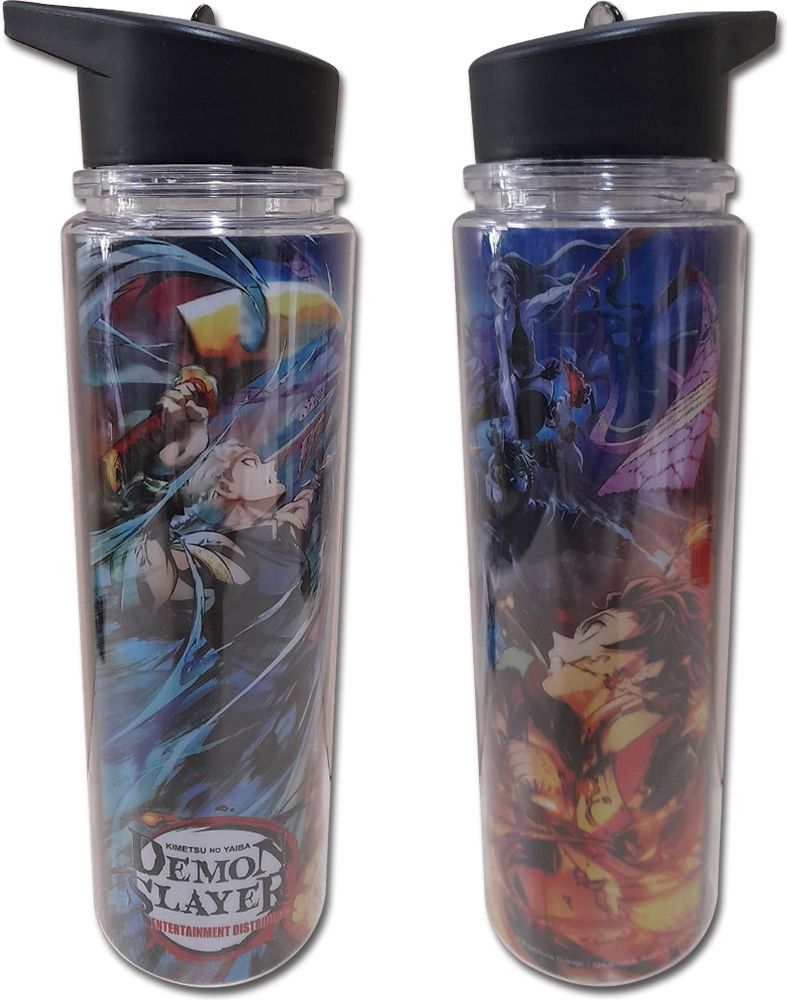 Demon Slayer | Main Characters - Mid-Battle Key Art | Double Wall Water Bottle