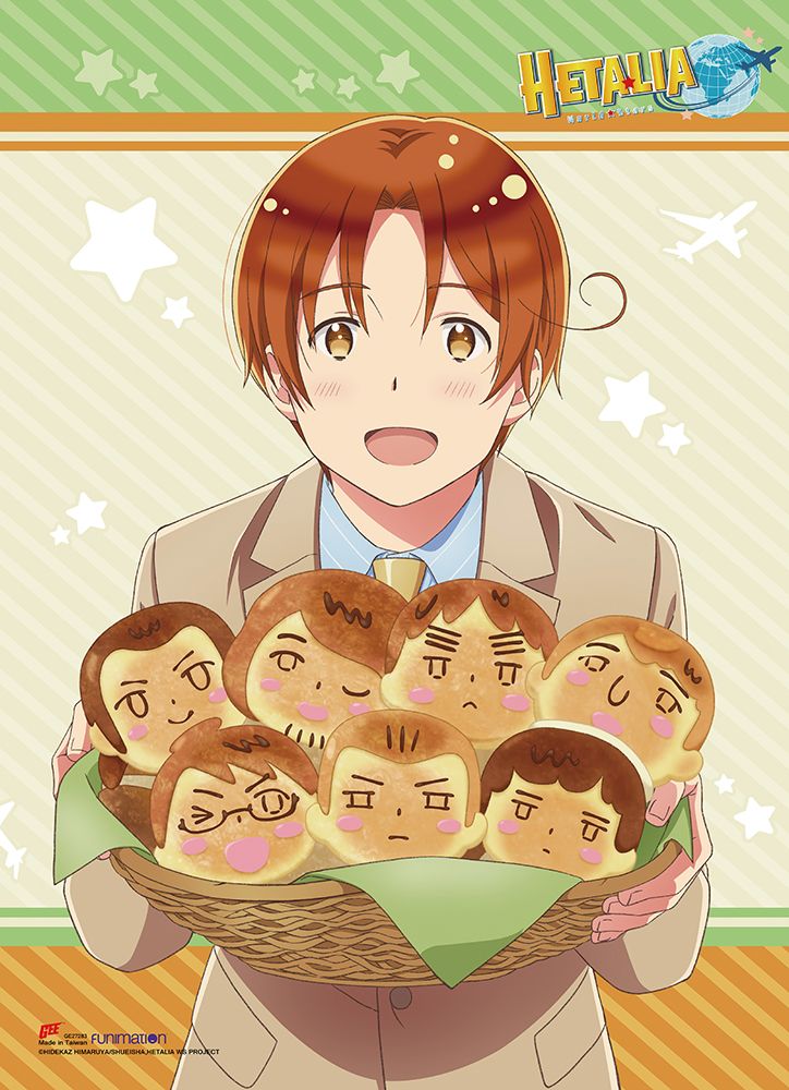 Hetalia - S7: World Stars | Italy - Holding Bread Replicas | Wall Scroll