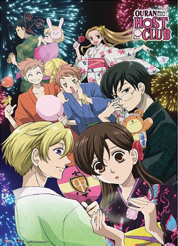Ouran Host Club | Main Characters - Fireworks | Wall Scroll