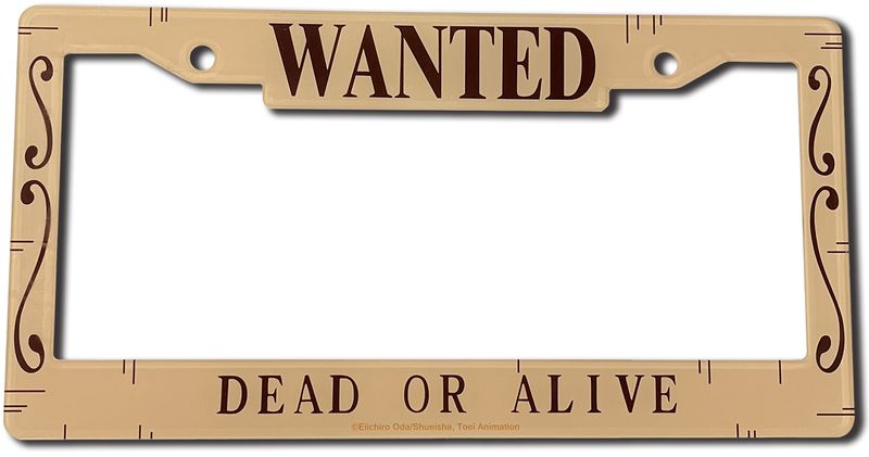 ONE PIECE - WANTED POSTERS STYLE LICENSE PLATE FRAME