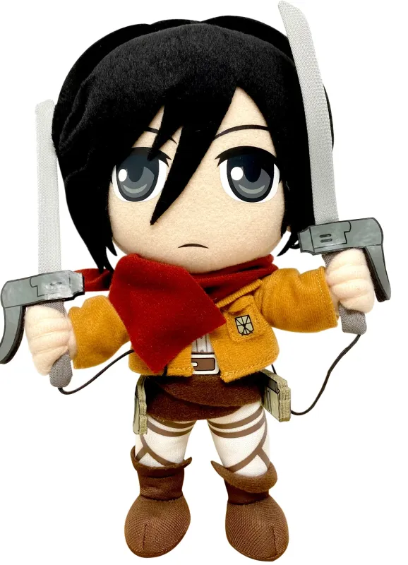 Attack On Titan | Mikasa Ackerman - Wielding Her Twin Swords | 8'' Plush
