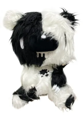 Gloomy Bear | Gloomy Bear (Black & White, Long Fur) | 7'' Sitting Plush