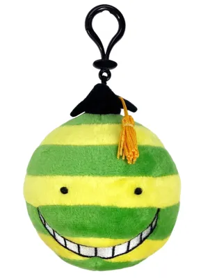 Assassination Classroom | Koro-sensei's Head (Green Stripes) | Plush Keychain
