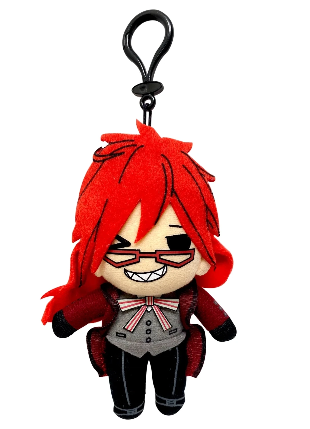Black Butler | Grell Sutcliff (SD Form) | Plush Keychain