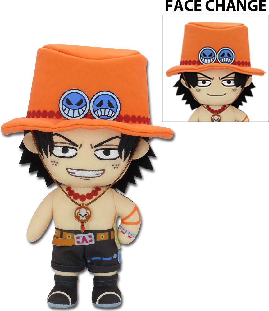 One Piece | Ace | 8'' Reversible Plush