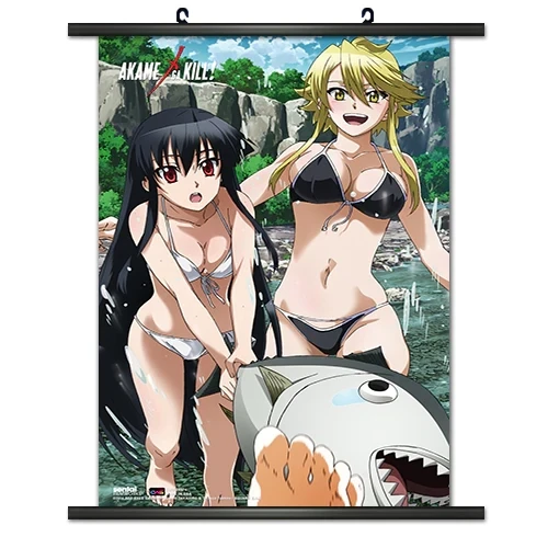 Akame Ga Kill | Akame & Leone - Swimsuits | Wall Scroll