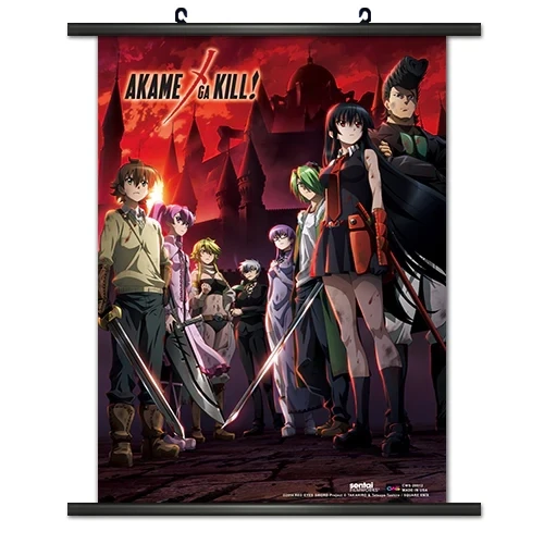 Akame Ga Kill | Night Raid Team | Wall Scroll